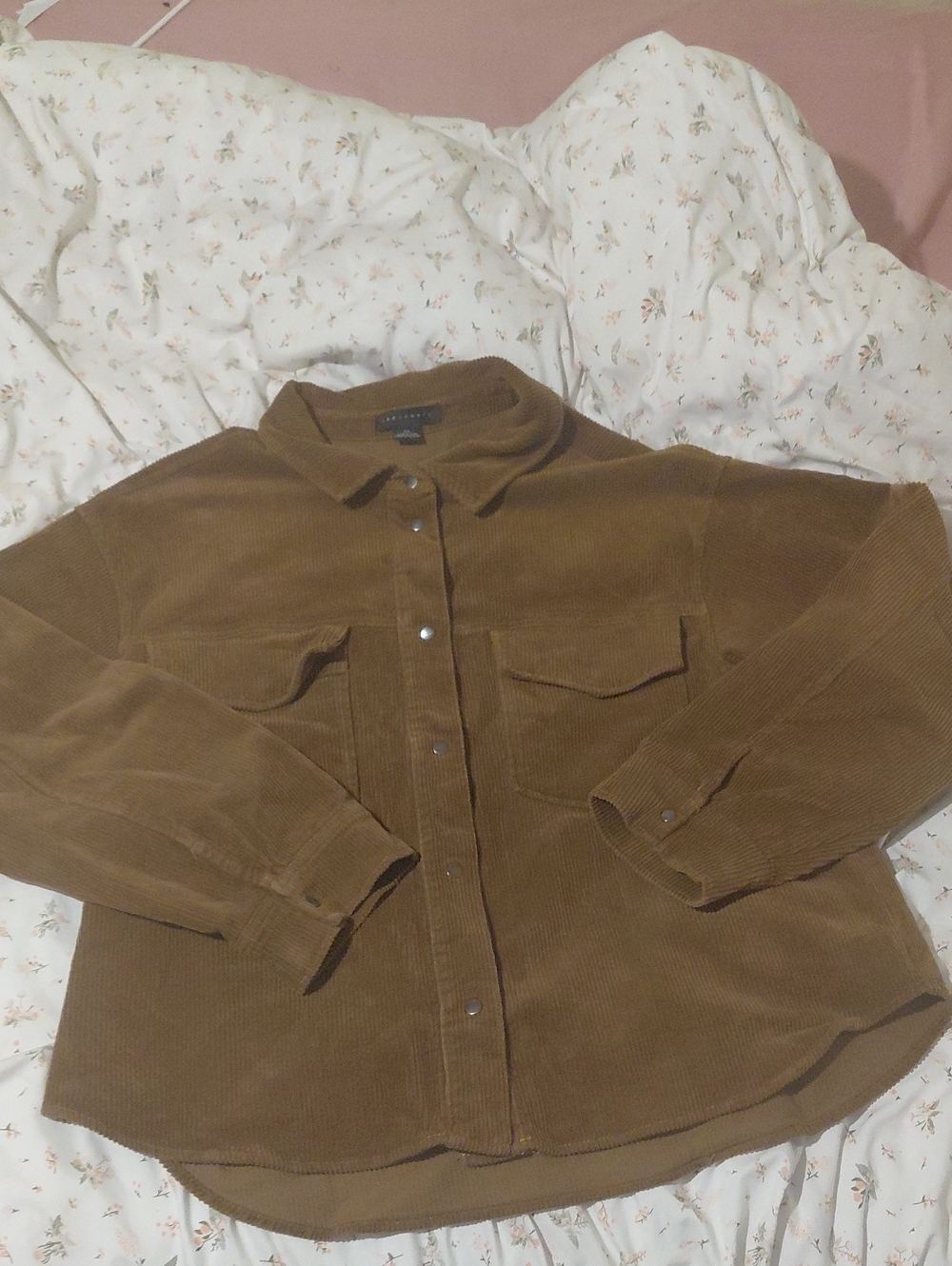 Sanctuary Brown Corduroy Shirt Jacket